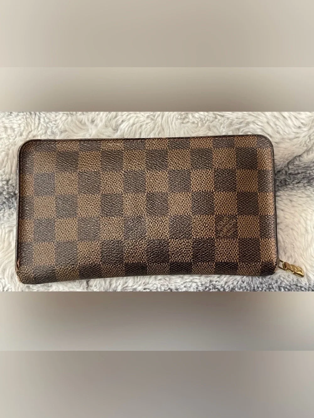 Louis Vuitton Brown Damier Ebene Zip Wallet - Picture 2 of 16